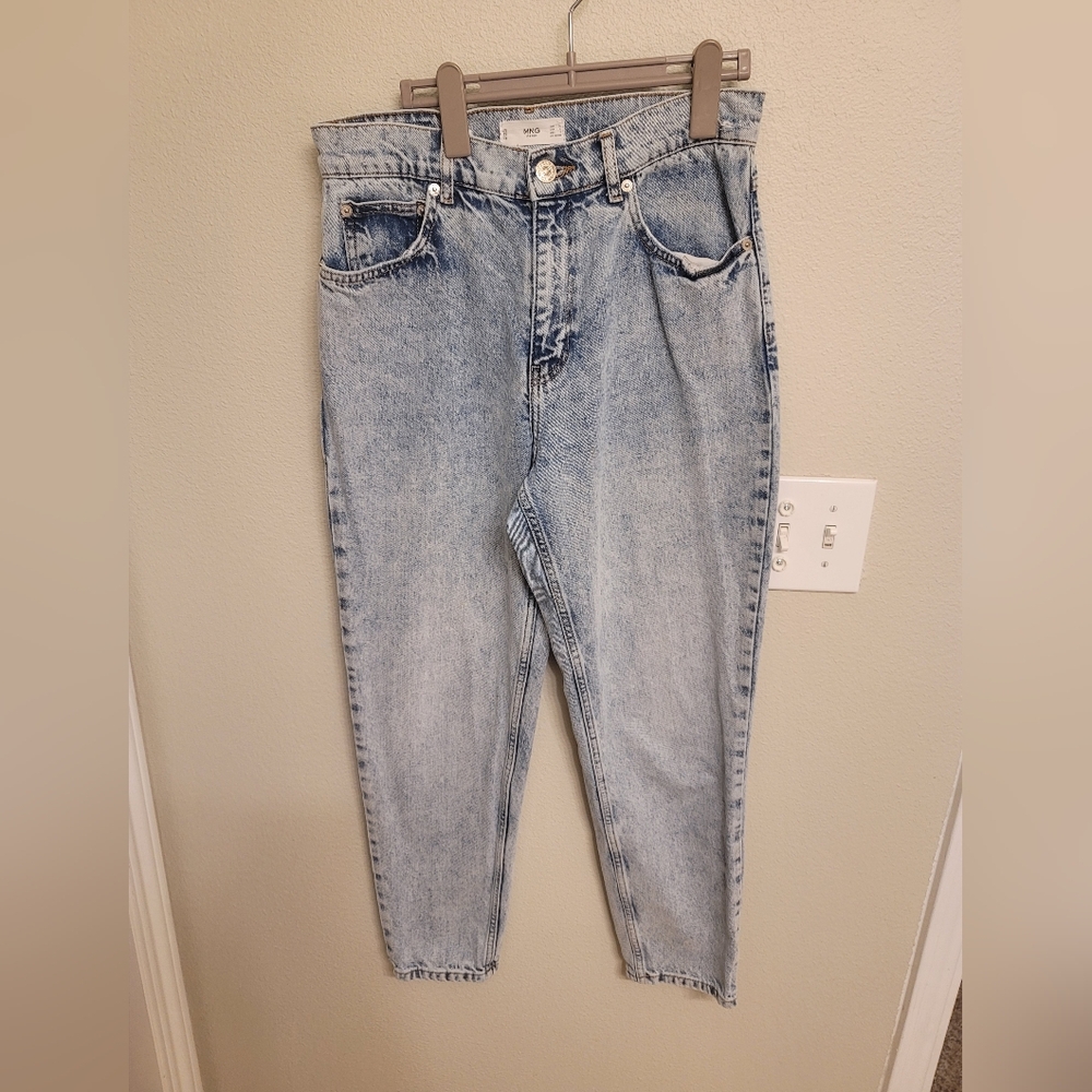 Mango Light Blue High Rise Jeans - Picture 3 of 6